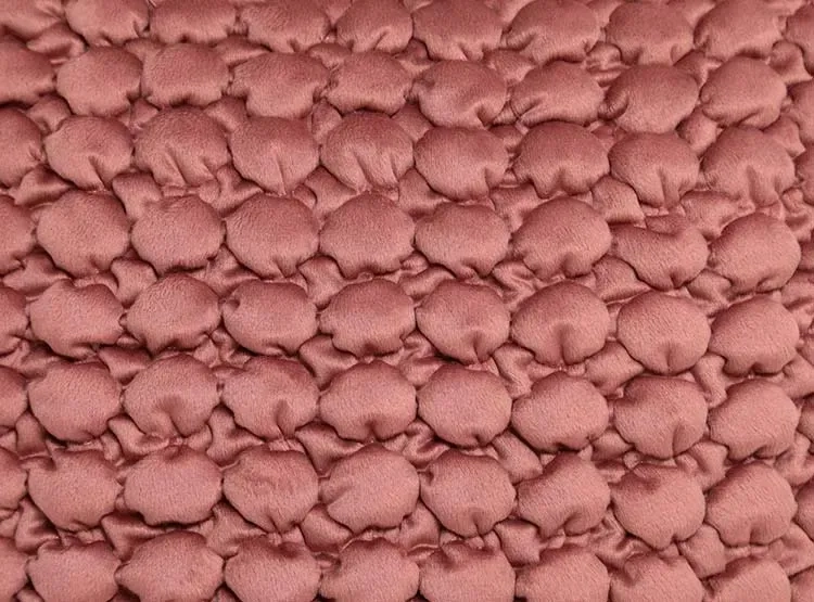 COJÍN RIPLE HOME VELVET NEW PANAL 45X45 CM PALO ROSA - 2