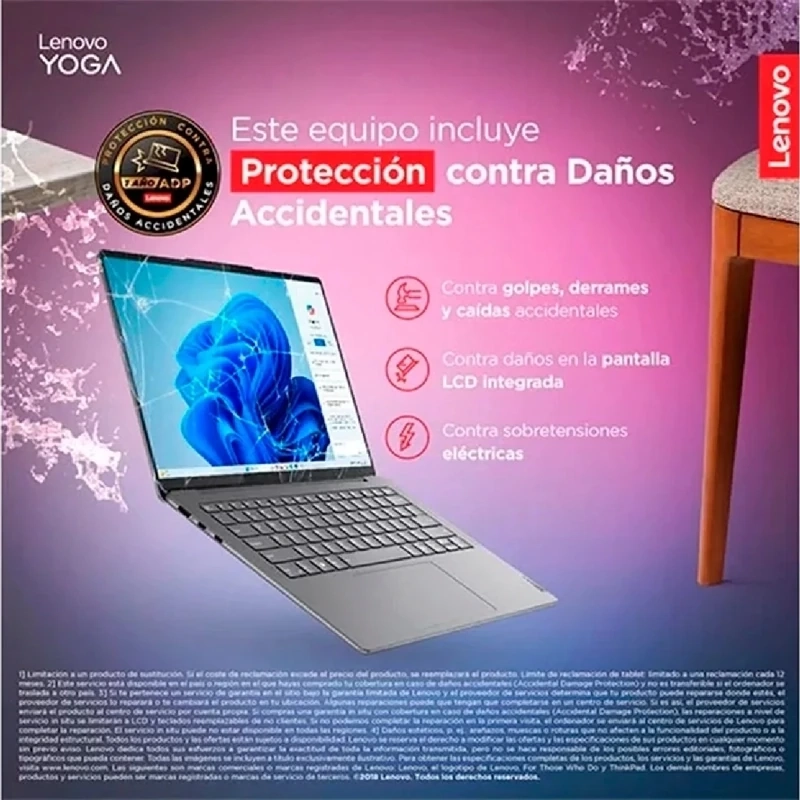 NOTEBOOK LENOVO YOGA SLIM 7 GEN9 INTEL CORE ULTRA 7 16 GB RAM 1 TB SSD 14 - 6