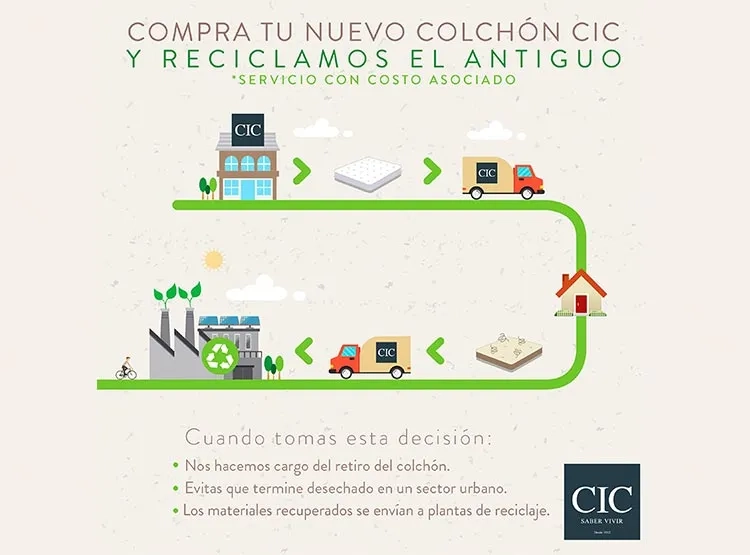 JUEGO DE DORMITORIO CIC CAMA EUROPEA EXCELLENCE PLUS BD 2 PLAZAS + RESPALDO VILLARRICA ALPINO - 7
