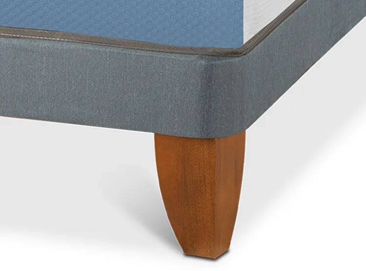 JUEGO DE DORMITORIO CIC CAMA EUROPEA EXCELLENCE BN 2 PLAZAS + RESPALDO VILLARRICA NEGRO - 4