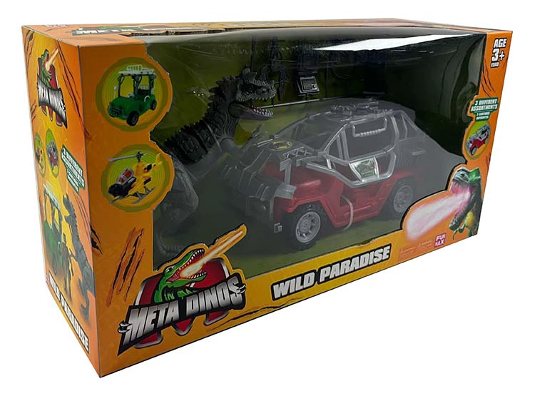 VEHÍCULO FREE WHEELS METADINO DINOSAURIO SET ASSORTED - 3