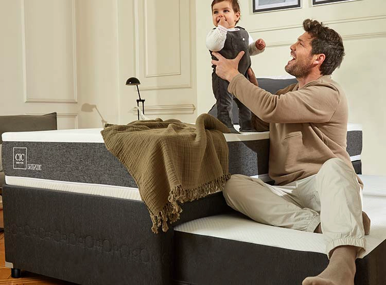 JUEGO DE DORMITORIO CIC CAMA DIVAN ORTOPEDIC 1.5 PLAZAS NEGRO + RESPALDO VILLARRICA ALPINO - 6