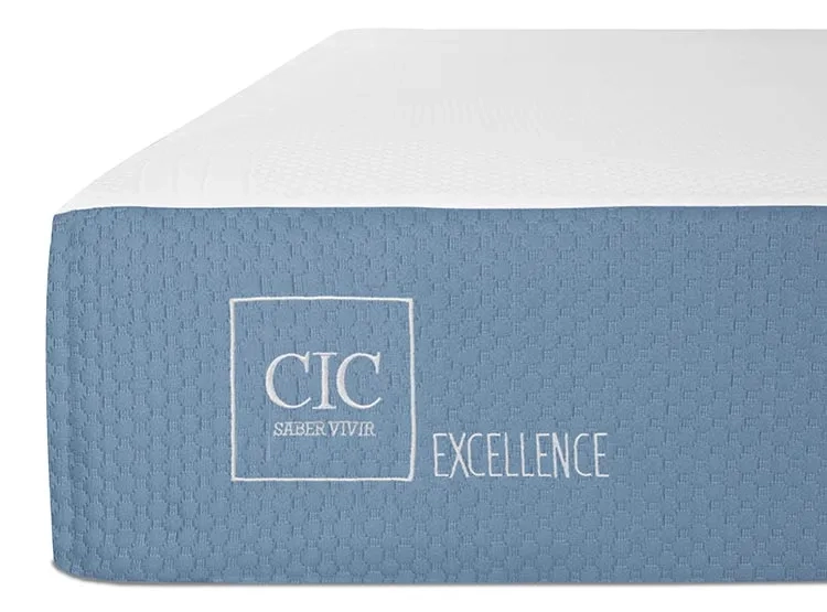 JUEGO DE DORMITORIO CIC CAMA EUROPEA EXCELLENCE BN 2 PLAZAS + RESPALDO MUNICH MOSTAZA - 6
