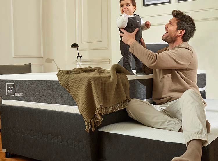 JUEGO DE DORMITORIO CIC CAMA DIVAN ORTOPEDIC 1.5 PLAZAS NEGRO + RESPALDO MUNICH ALPINO - 6