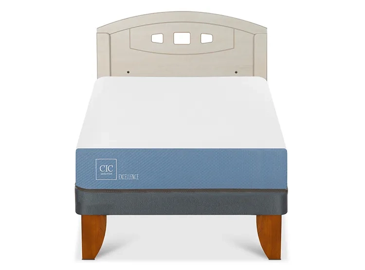 JUEGO DE DORMITORIO CIC CAMA EUROPEA EXCELLENCE 1.5 PLAZAS + RESPALDO GALES ALPINO - 1
