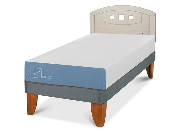 JUEGO DE DORMITORIO CIC CAMA EUROPEA EXCELLENCE 1 PLAZA + RESPALDO GALES ALPINO - 2