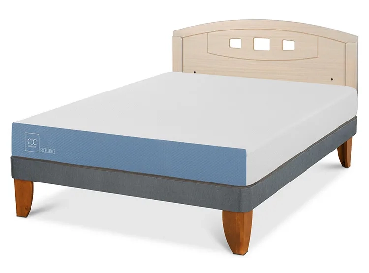 JUEGO DE DORMITORIO CIC CAMA EUROPEA EXCELLENCE BN 2 PLAZAS + RESPALDO GALES ALPINO - 2
