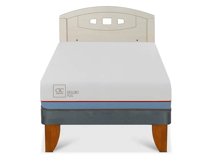 JUEGO DE DORMITORIO CIC CAMA EUROPEA EXCELLENCE PLUS 1.5 PLAZAS + RESPALDO GALE ALPINO - 1