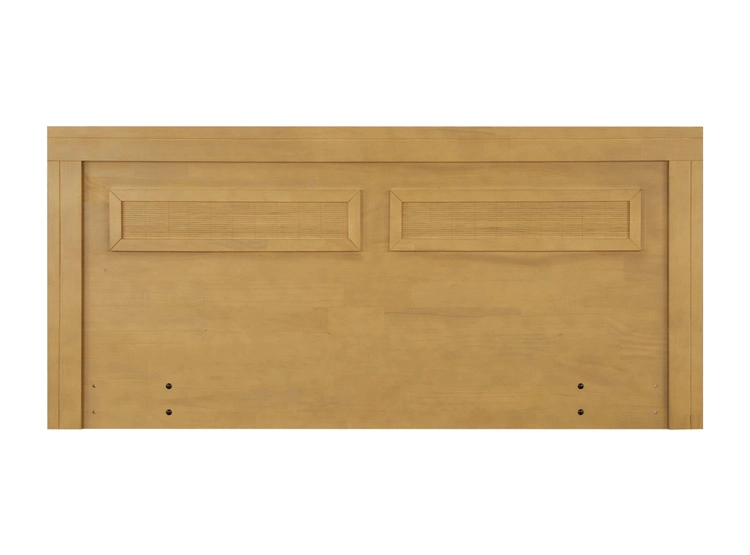 RESPALDO CIC MILAN KING MADERA MOSTAZA - 1