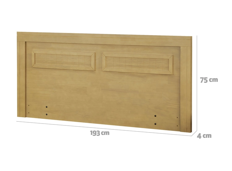 RESPALDO CIC MILAN KING MADERA MOSTAZA - 3