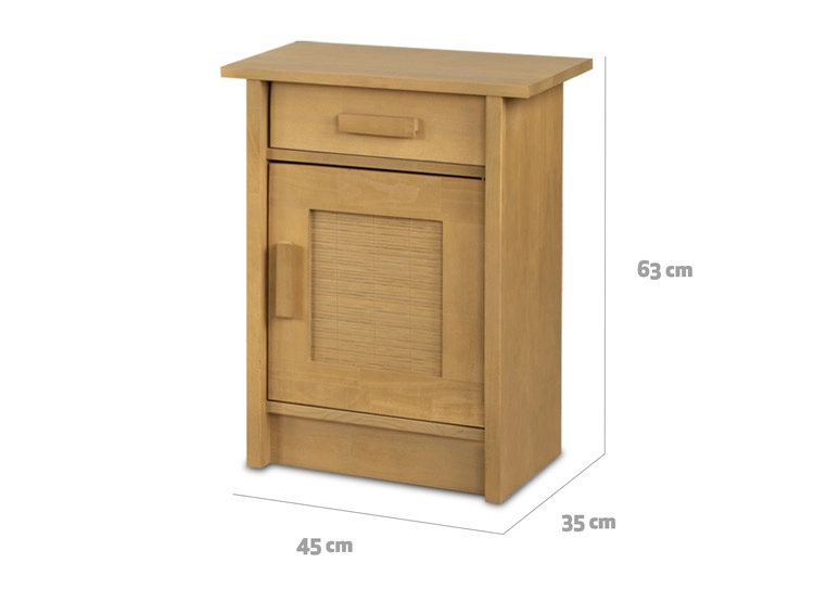 VELADOR CIC MILÁN DERECHO MADERA 1 PUERTA 1 CAJÓN MOSTAZA - 3