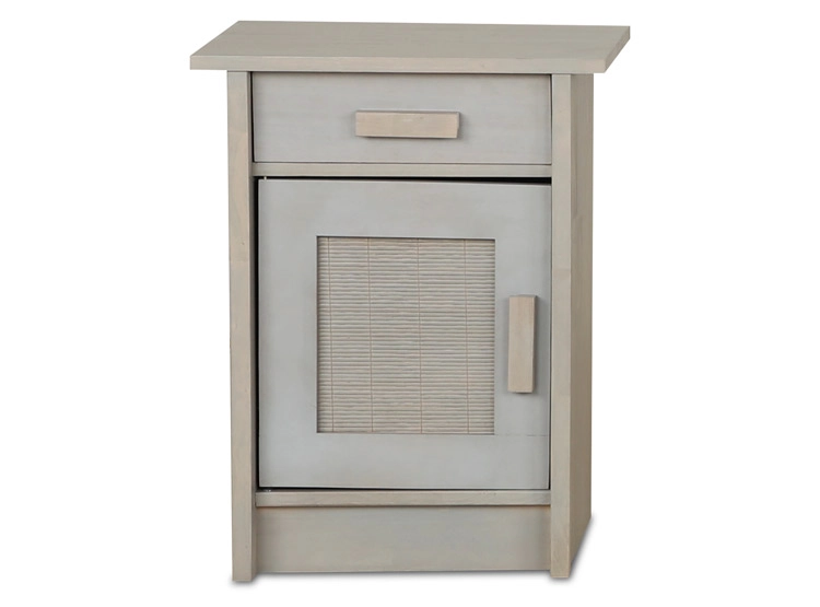 VELADOR CIC MILÁN IZQUIERDO ALPINO MADERA 1 PUERTA 1 CAJÓN CAFÉ CLARO - 1
