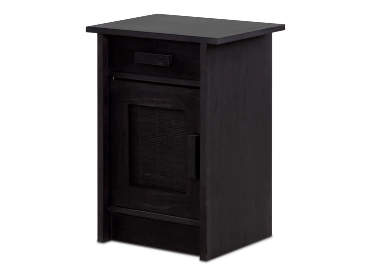 VELADOR CIC MILÁN IZQUIERDO MADERA 1 PUERTA 1 CAJÓN NEGRO - 2