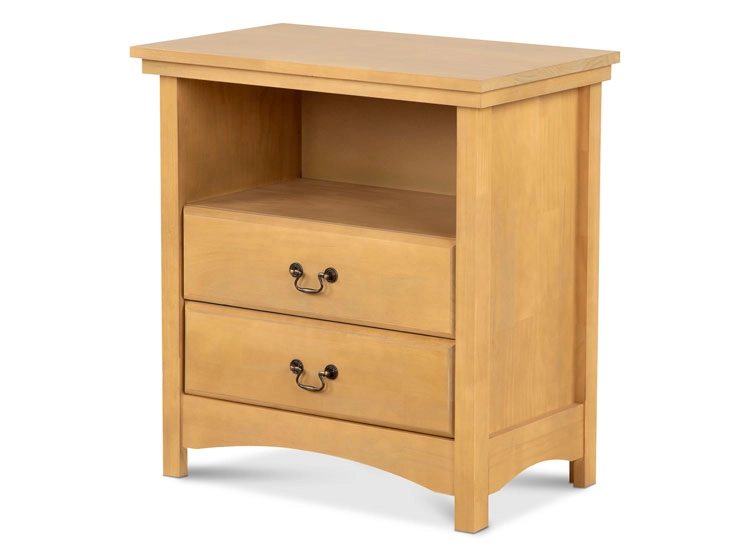 VELADOR CIC INDO MADERA 2 CAJONES MOSTAZA - 2