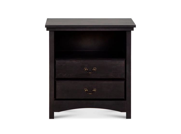 VELADOR CIC INDO MADERA 2 CAJONES NEGRO - 1
