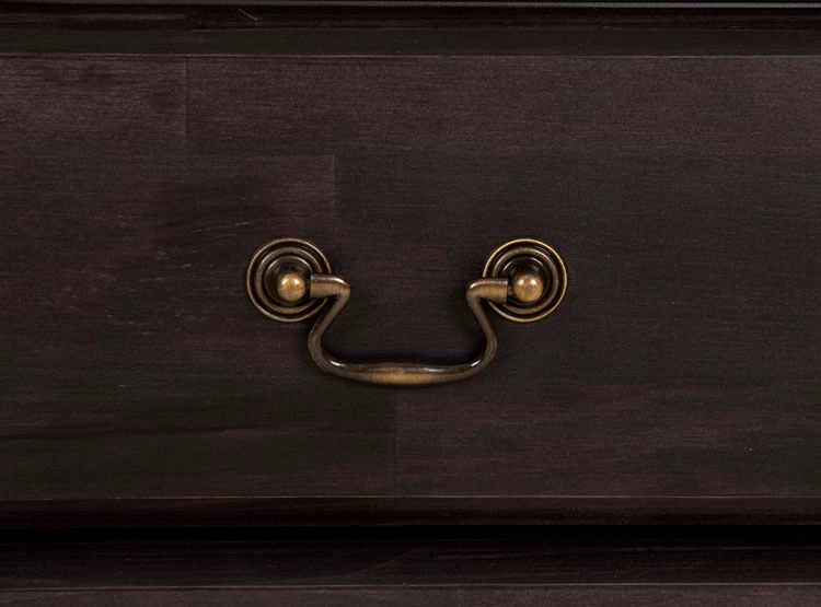 VELADOR CIC INDO MADERA 2 CAJONES NEGRO - 4