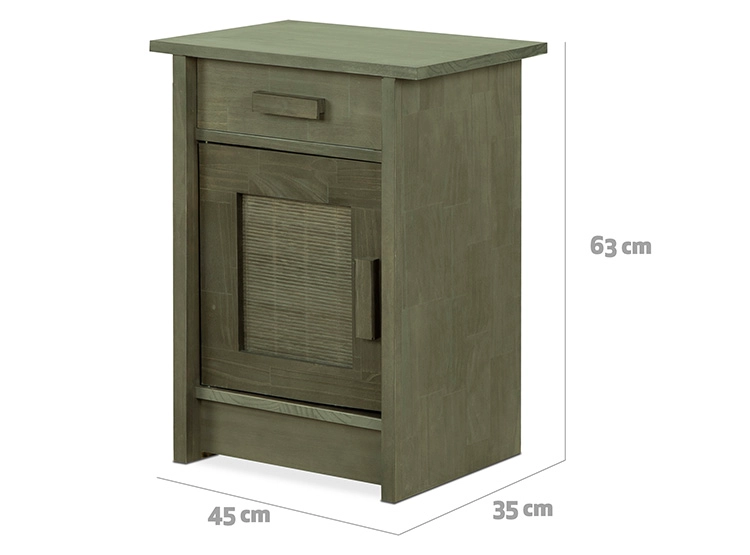 VELADOR CIC MILÁN IZQUIERDO MADERA 1 PUERTA 1 CAJÓN OLIVA - 3