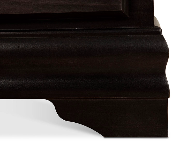 VELADOR CIC MIRO MADERA 2 CAJONES NEGRO - 5