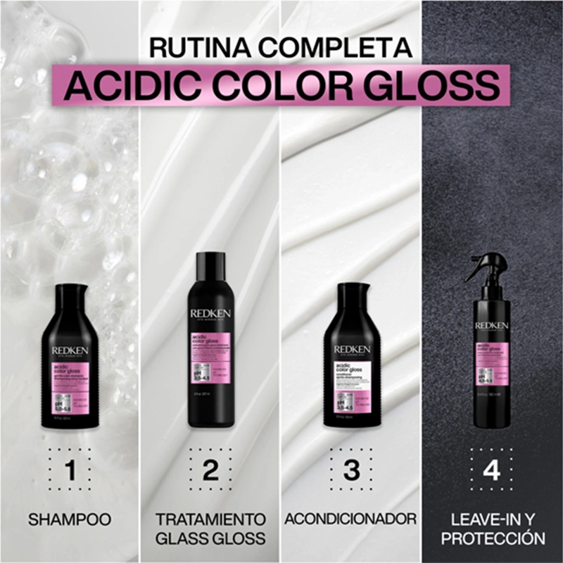 TRATAMIENTO CAPILAR REDKEN LEAVE-IN ACG BRILLO INTENSO ACIDIC GLOSS 190 ML CABELLO COLOR - 4