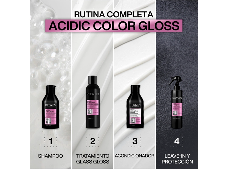 TRATAMIENTO CAPILAR REDKEN BRILLO INTENSO ACG CABELLO COLOR ACIDIC GLOSS 300 ML - 4