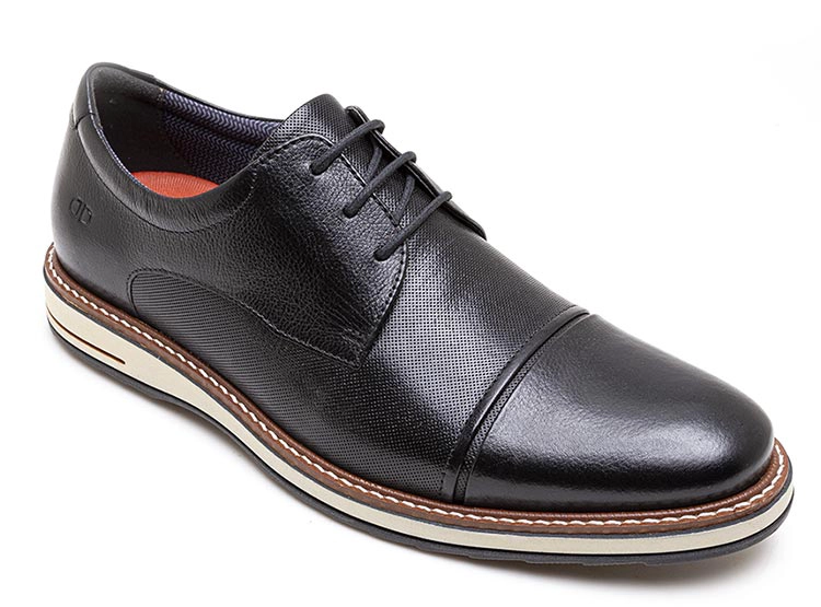 ZAPATOS CUERO HOMBRE DEMOCRATA NEGRO OLIVER - 2