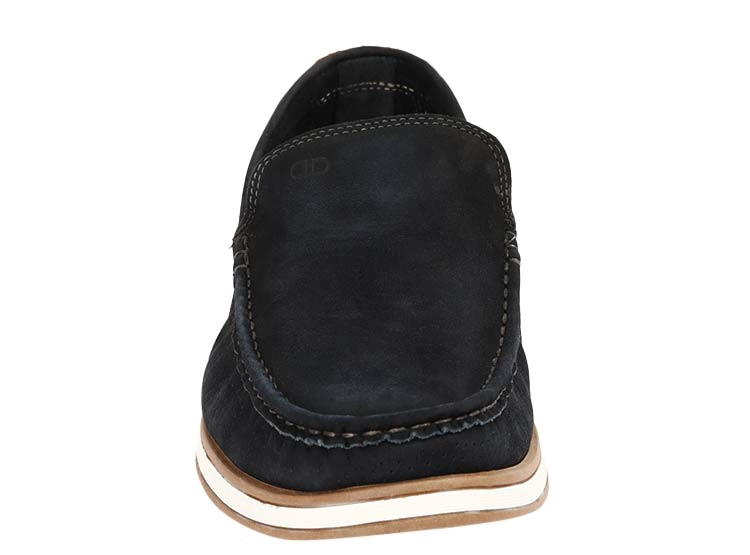 MOCASINES CUERO HOMBRE DEMOCRATA AZUL MARINO FLOW - 3