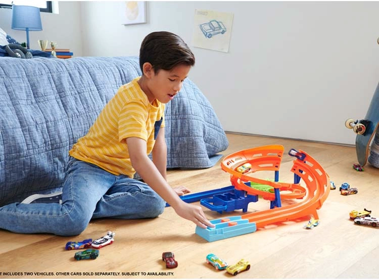 PISTA DE JUGUETE HOT WHEELS CIRCUITO GIRO VELOZ - 6