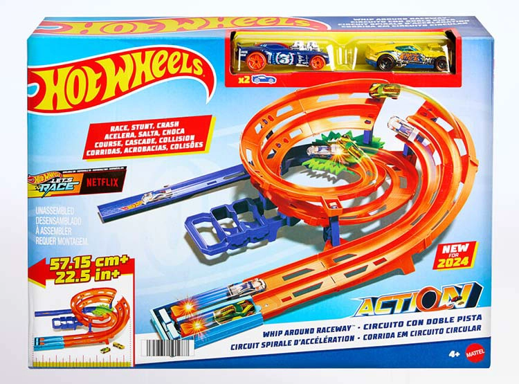 PISTA DE JUGUETE HOT WHEELS CIRCUITO GIRO VELOZ - 7
