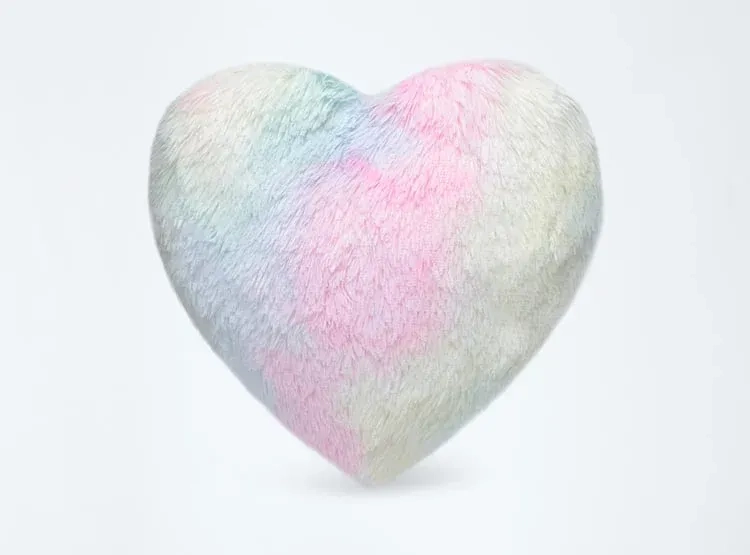 COJÍN RIPLEY HOME PELUDO JUV CORAZÓN 45X45 CM MULTICOLOR