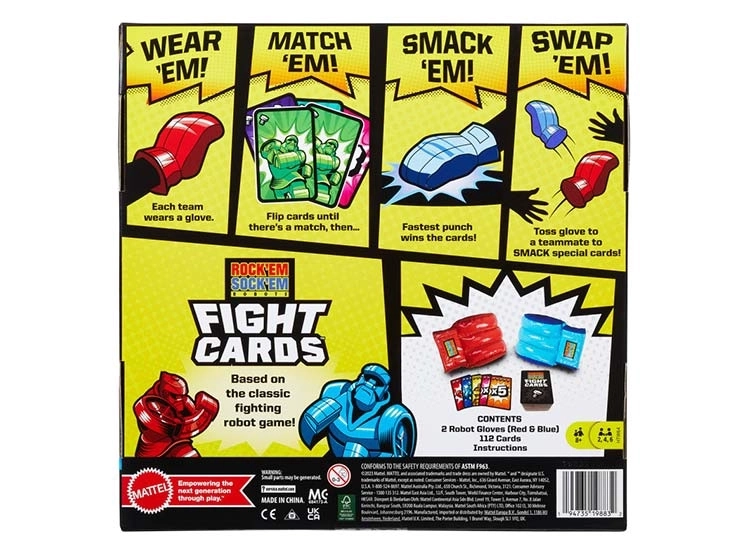 ROCK 'EM SOCK 'EM CARTAS - 6