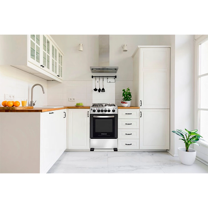 COCINA A GAS SINDELEN CH-540NI HÍBRIDA 4 PLATOS HORNO ELÉCTRICO ACERO - 4