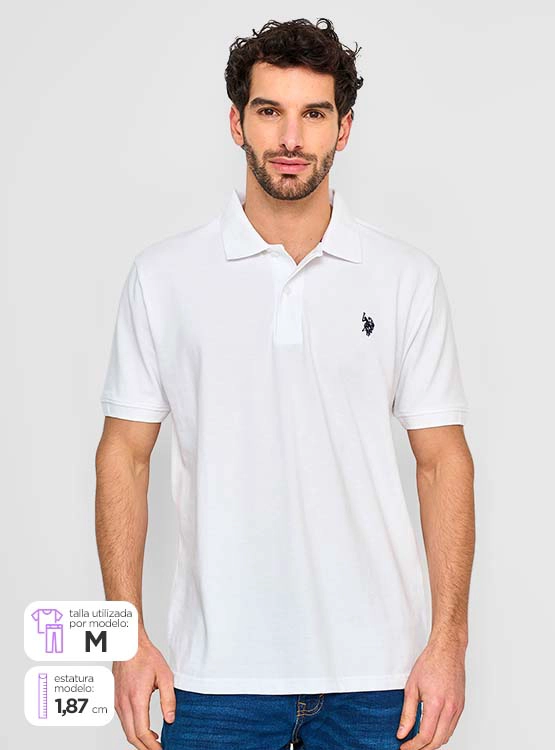POLERA HOMBRE US POLO ASSN MANGA CORTA PIQUÉ - 1