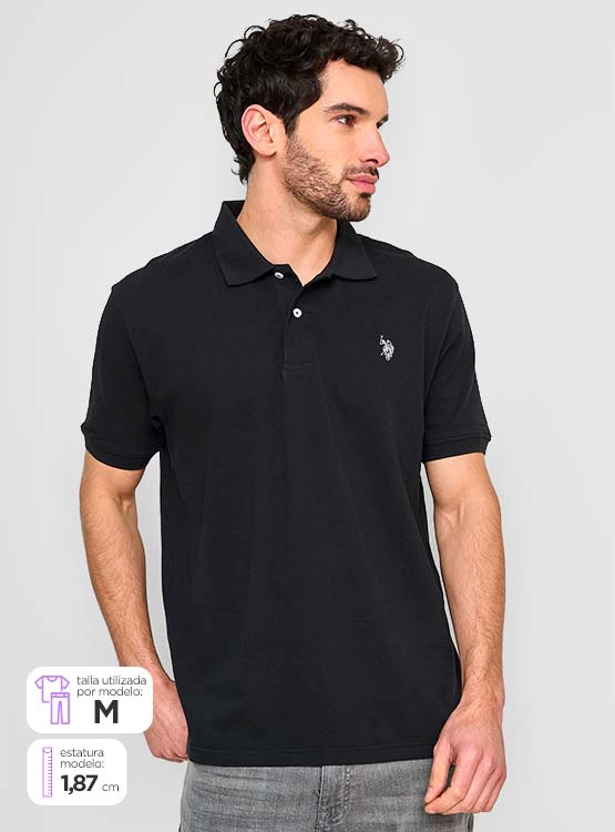 POLERA HOMBRE US POLO ASSN MANGA CORTA PIQUÉ - 1
