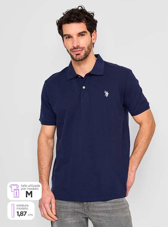 POLERA HOMBRE US POLO ASSN MANGA CORTA PIQUÉ