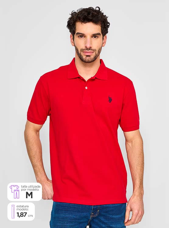POLERA HOMBRE US POLO ASSN MANGA CORTA PIQUÉ - 1
