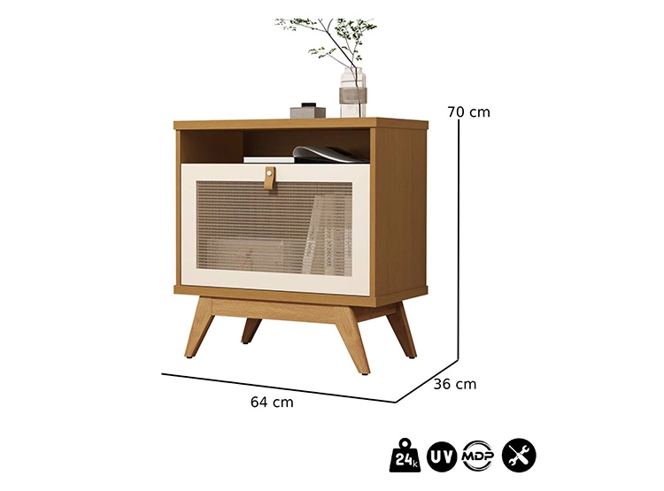 VELADOR BE DESIGN CAMU 1 PUERTA CARAMELO - 4