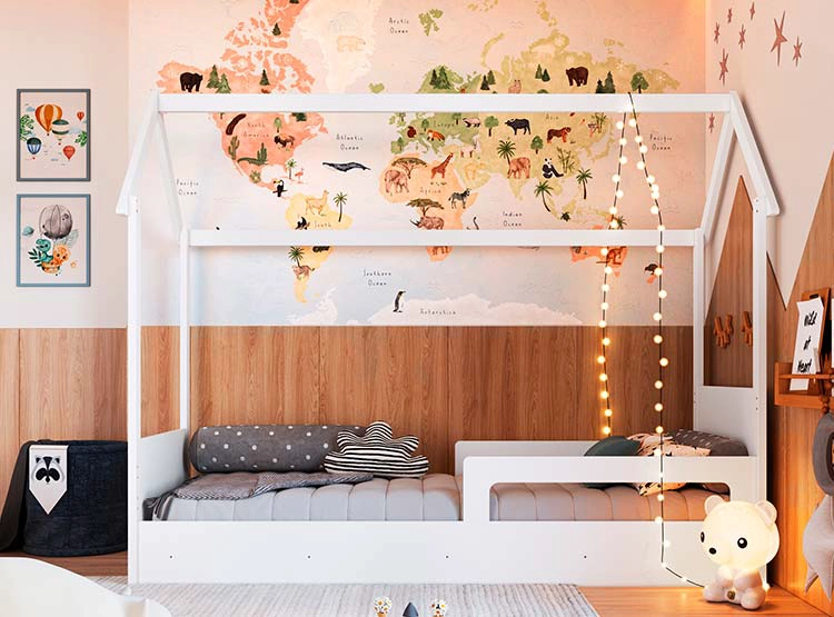 CAMA TRANSICIÓN INFANTIL KIDSCOOL EMA BLANCO - 7