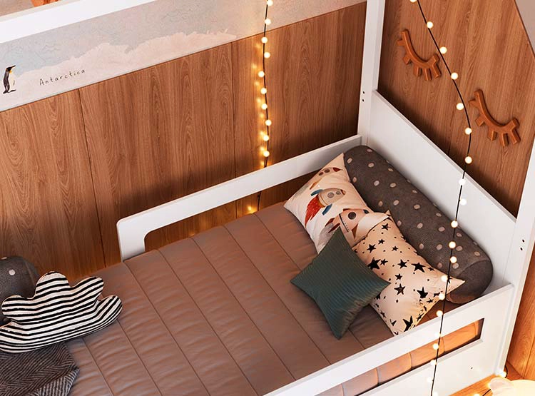 CAMA TRANSICIÓN INFANTIL KIDSCOOL EMA BLANCO - 8