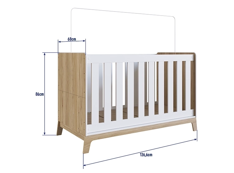 CUNA KIDSCOOL 3 FUNCIONES HONEY FM001BCBC BLANCO - 4
