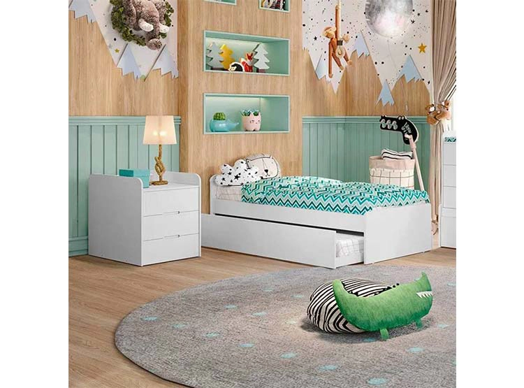 CUNA KIDSCOOL CLEO MULTIFUNCIONAL BLANCO - 7