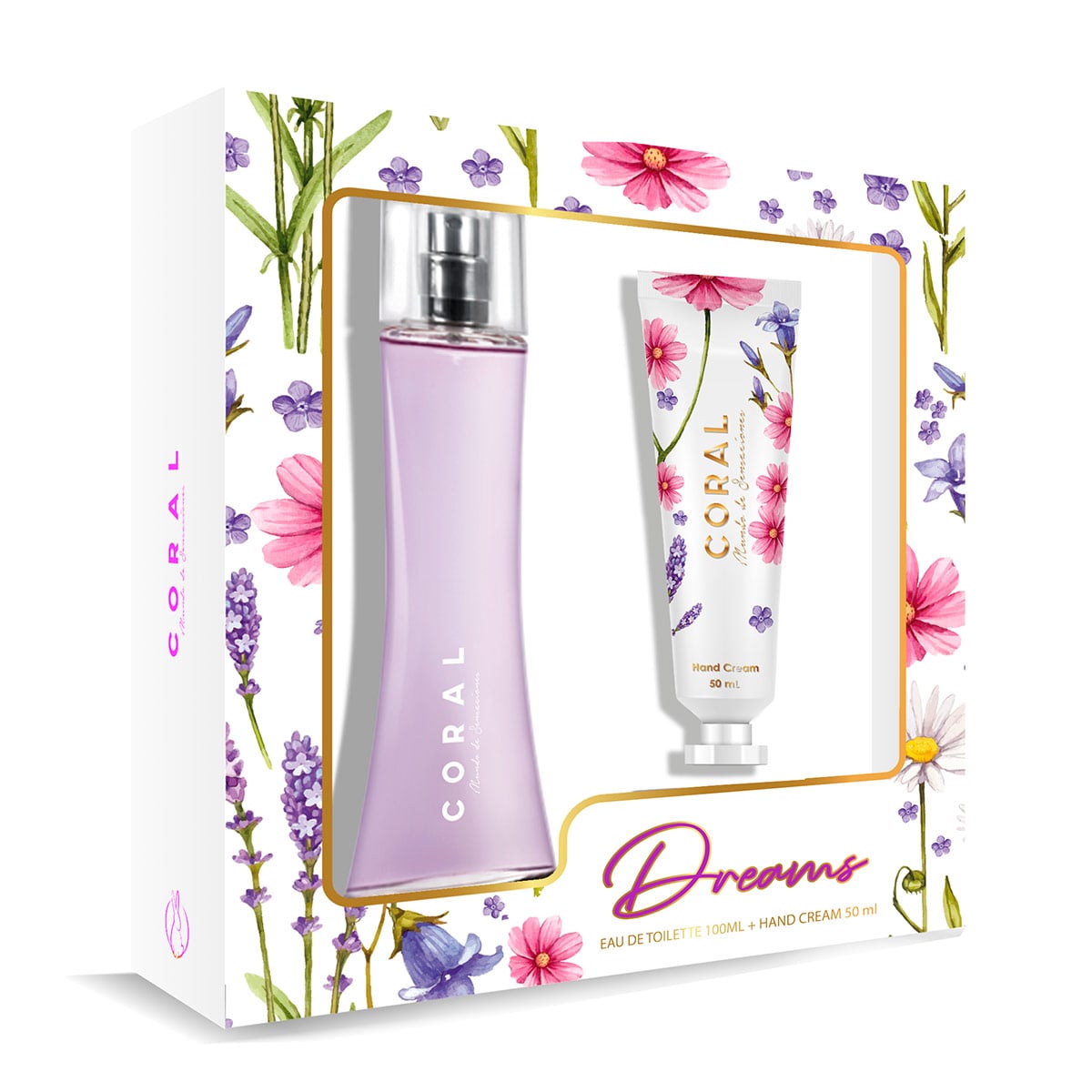 PERFUME MUJER CORAL DREAMS 100ML+CREMA MANOS 50ML - 1