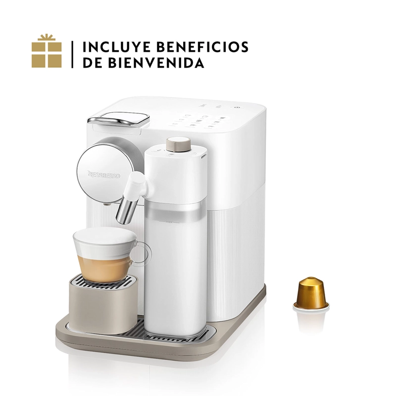 CAFETERA NESPRESSO CÁPSULA GRAN LATTISSIMA BLANCA
