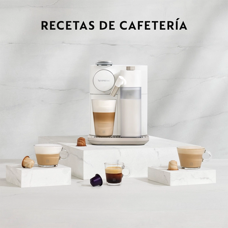 CAFETERA NESPRESSO CÁPSULA GRAN LATTISSIMA NEGRA - 6