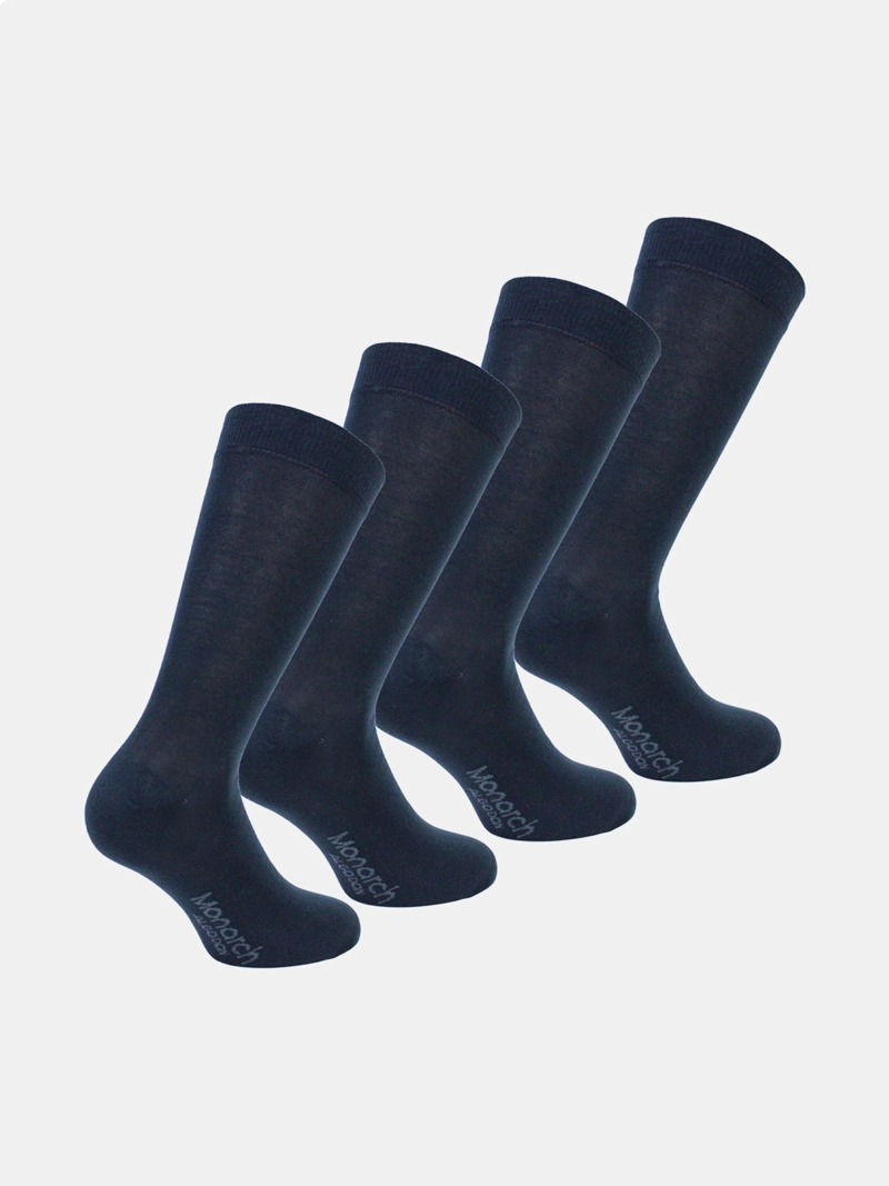 PACK X4 CALCETINES HOMBRE MONARCH ALGODÓN VESTIR - 2