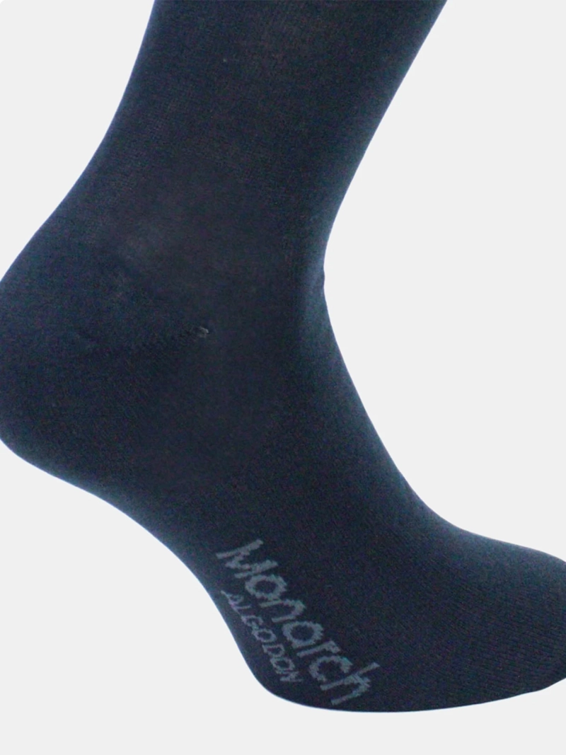 PACK X4 CALCETINES HOMBRE MONARCH ALGODÓN VESTIR - 3