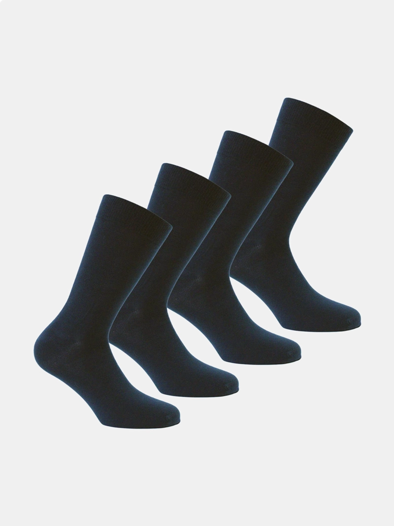 PACK X4 CALCETINES HOMBRE MONARCH ALGODÓN VESTIR - 1