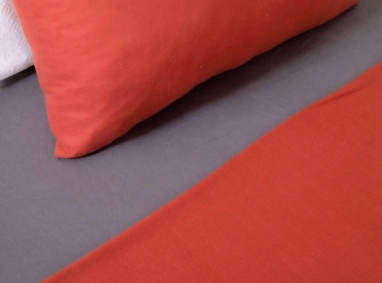 JUEGO DE SABANAS DORAL POLAR TERRACOTA GRIS OSCURO 1.5 PL - 2