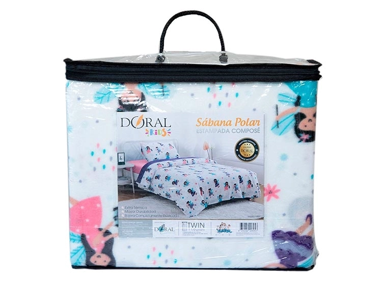 JUEGO DE SABANAS DORAL POLAR INFANTIL FAIRY 1.5 PL - 3