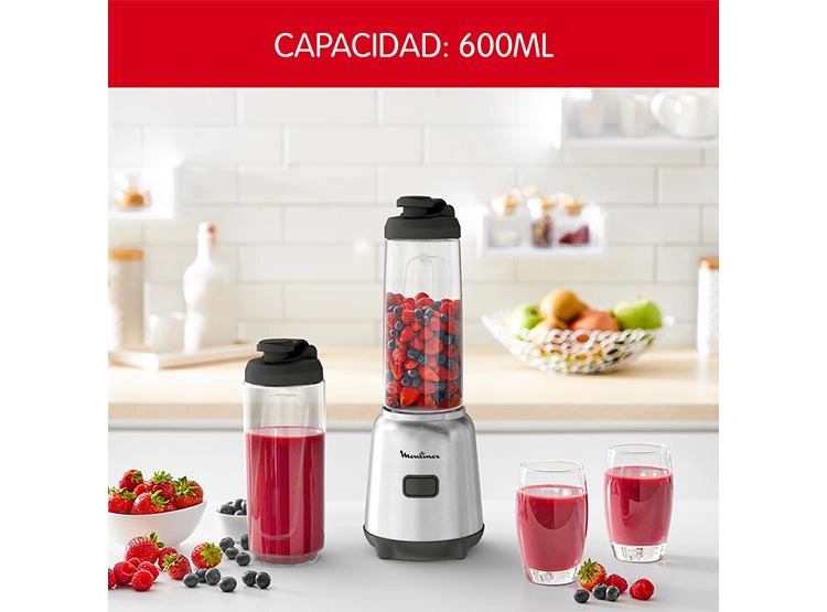 LICUADORA MOULINEX PERSONAL MIX & MOVE 300W 0.6 L  - 2