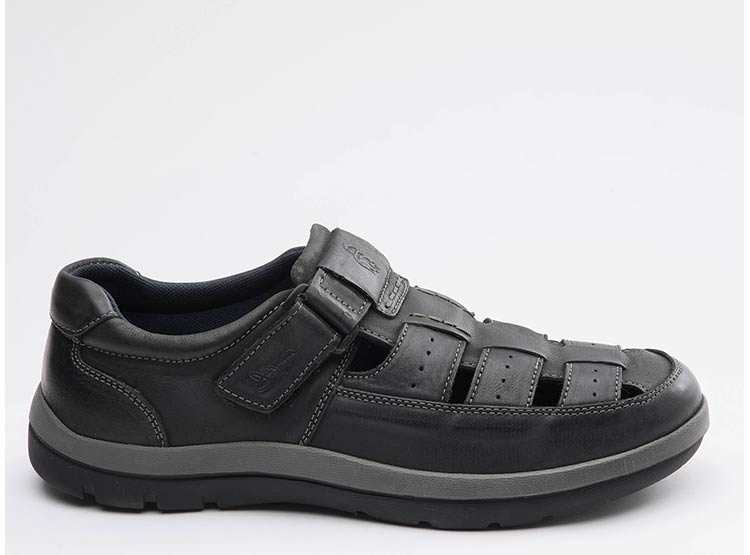 SANDALIAS CUERO HOMBRE JARMAN GRIS HKD1210